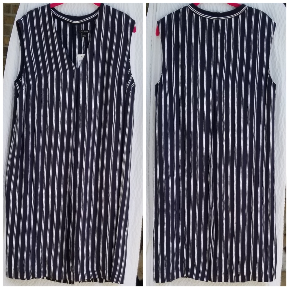 Ann Taylor sleeveless striped dress
